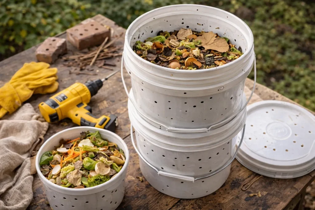 Como Construir um Composteira de Balde com Itens Que Você Já Tem em Casa