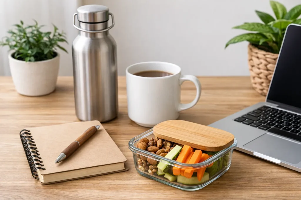 Como Criar uma Rotina Low-Waste Mesmo com Pouco Tempo e Trabalho em Home Office