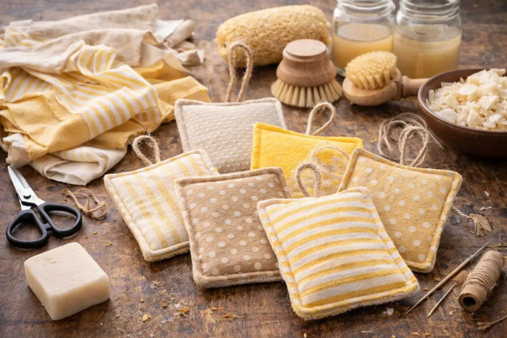 DIY Low-Waste: Como Fazer Esponjas Sustentáveis com Retalhos de Algodão