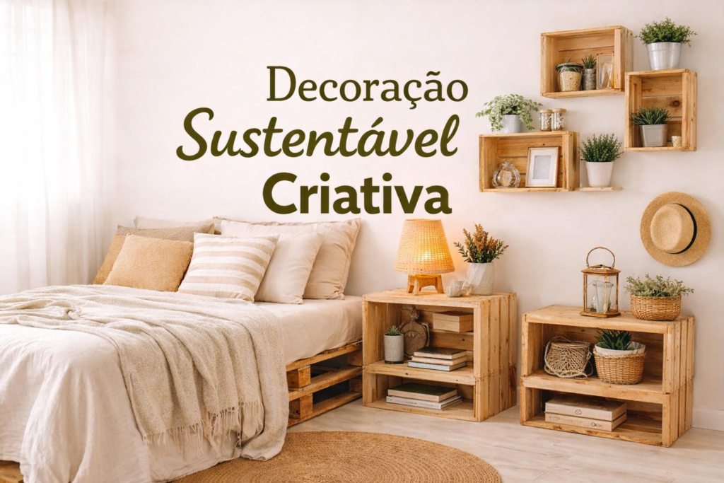 Ideias de Decoração Sustentável para Quartos Pequenos com Objetos Reutilizados