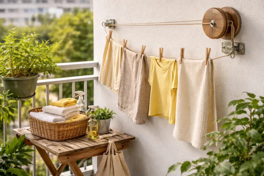 Projeto Simples Para Criar um Varal Retrátil Sustentável em Apartamentos Pequenos