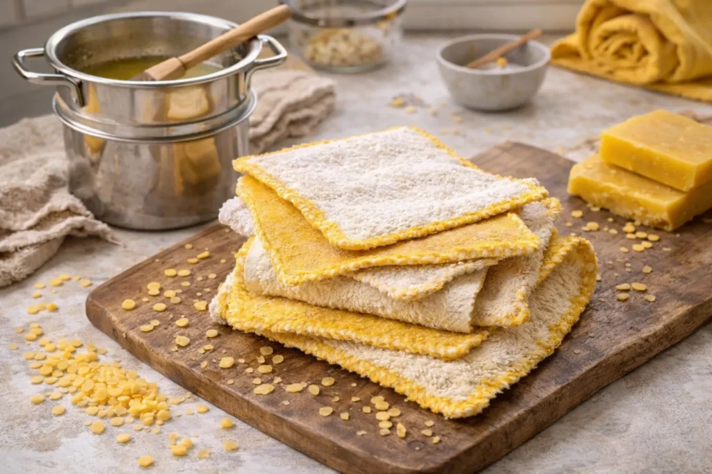 Tutorial Para Criar Pano Multiuso Reutilizável com Toalha Antiga e Cera Natural